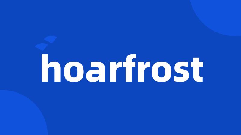 hoarfrost