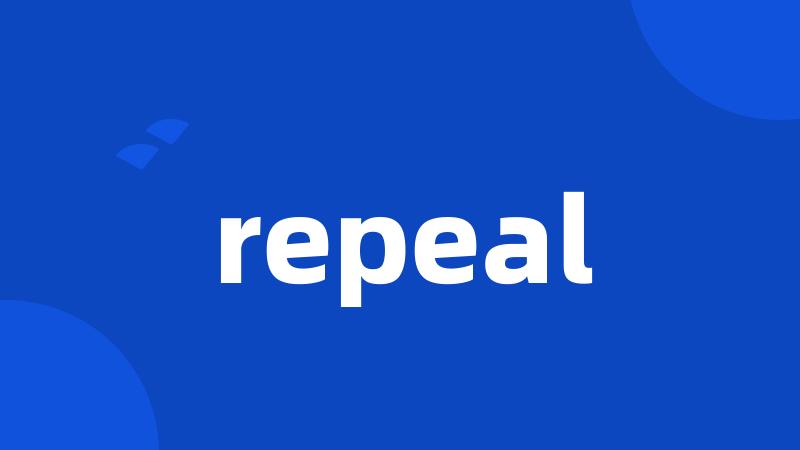 repeal