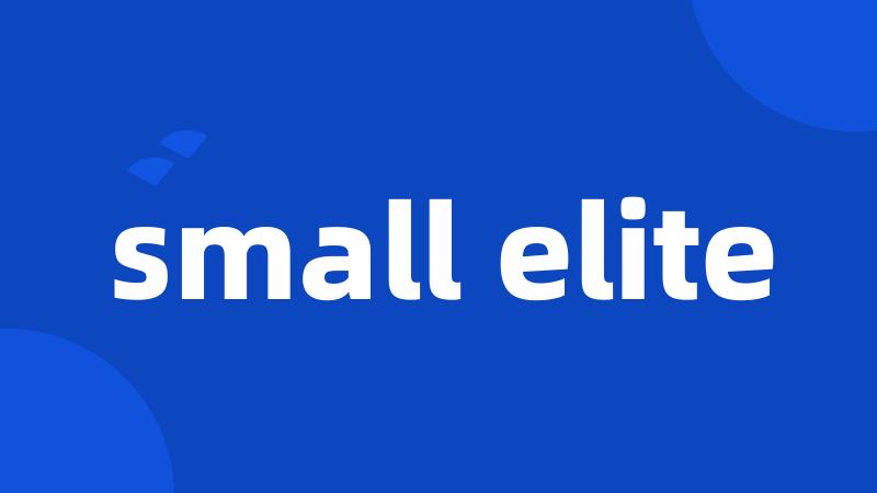 small elite