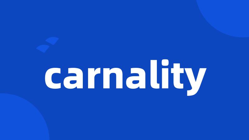 carnality