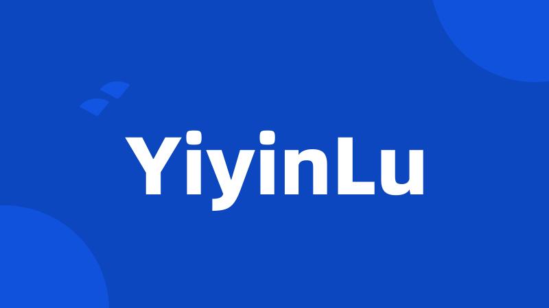YiyinLu