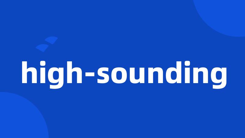 high-sounding