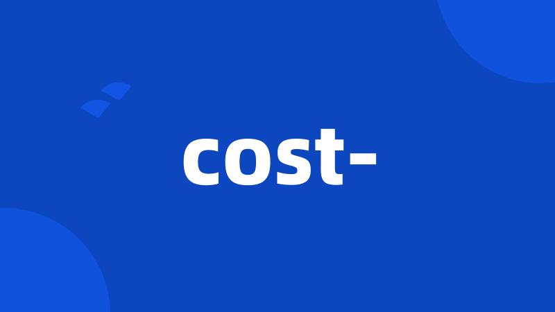 cost-