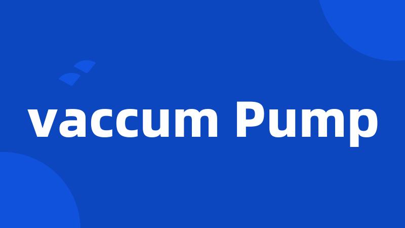 vaccum Pump