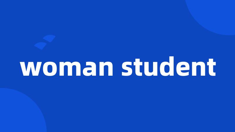 woman student