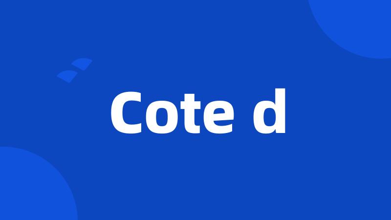 Cote d