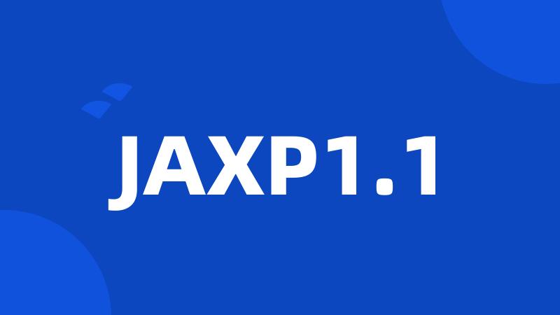 JAXP1.1