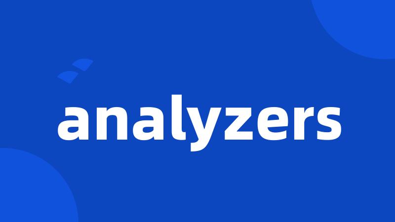 analyzers