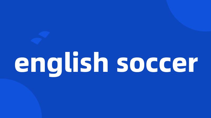 english soccer