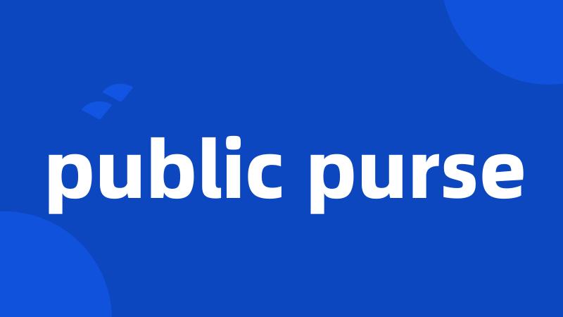 public purse