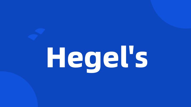 Hegel's