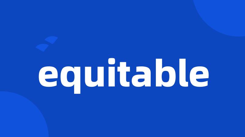 equitable