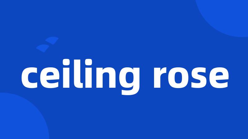 ceiling rose