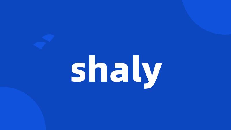 shaly