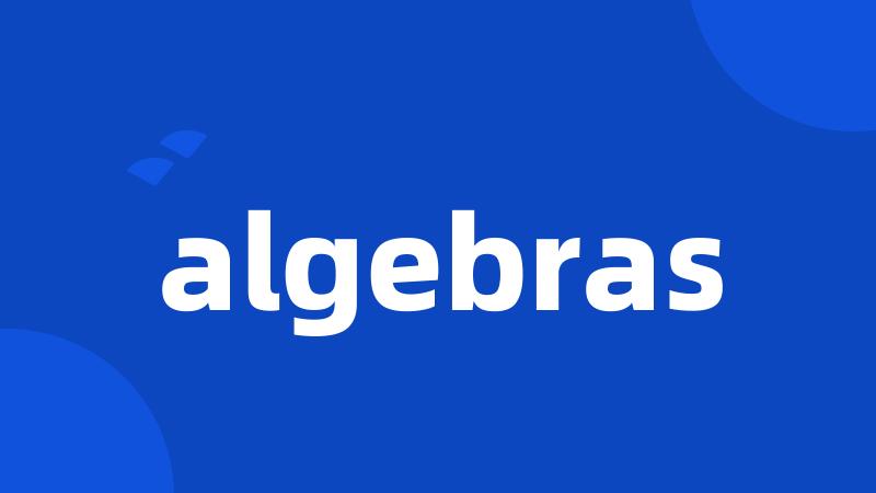 algebras