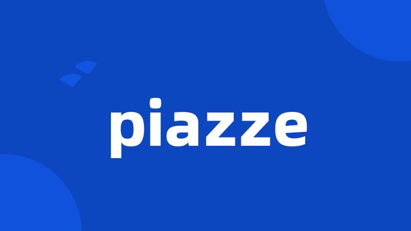 piazze