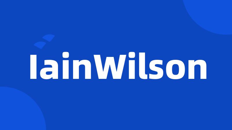 IainWilson