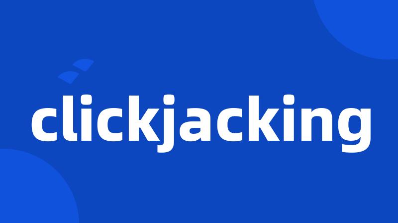 clickjacking