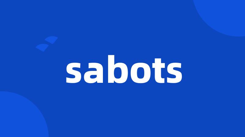 sabots
