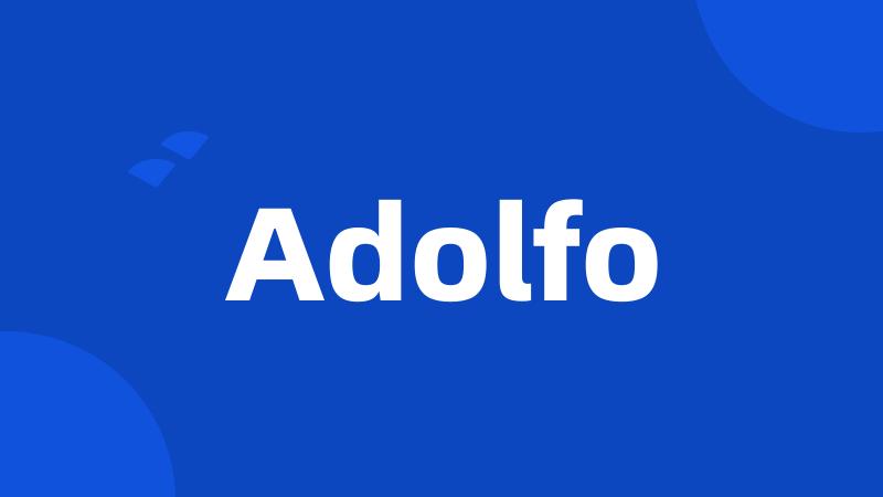 Adolfo