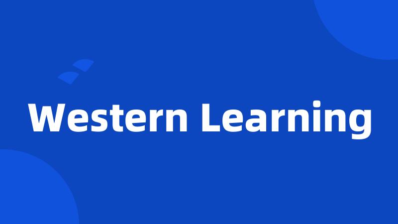Western Learning