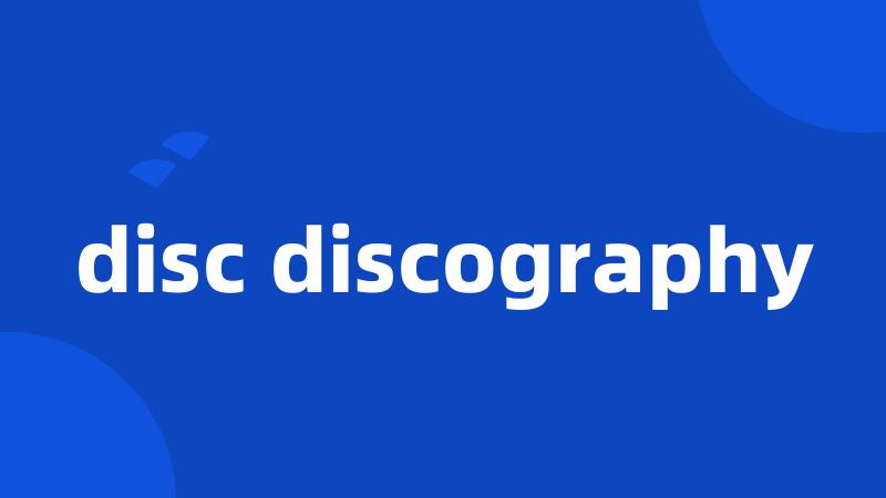 disc discography