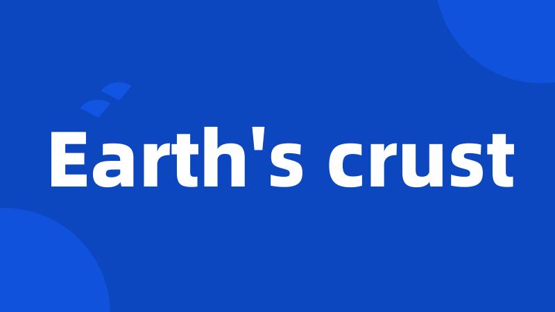 Earth's crust