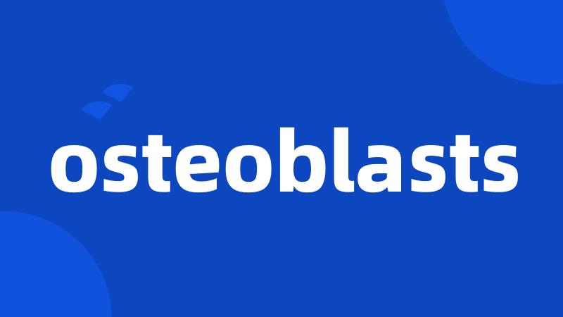 osteoblasts