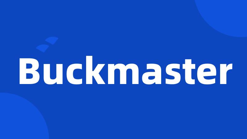 Buckmaster