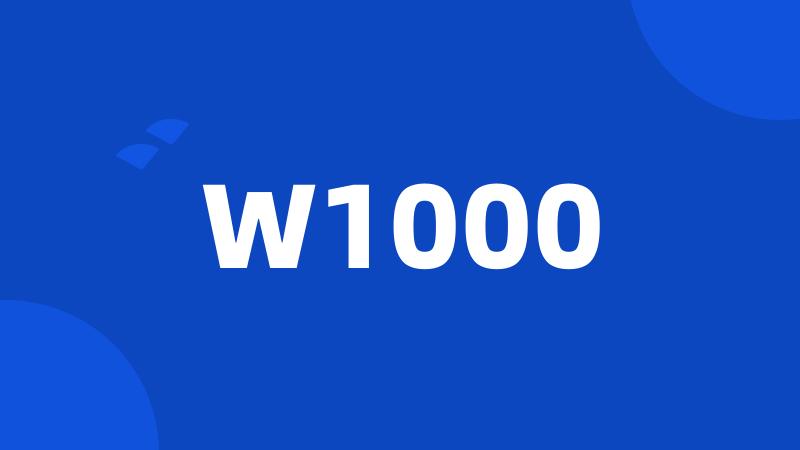 W1000