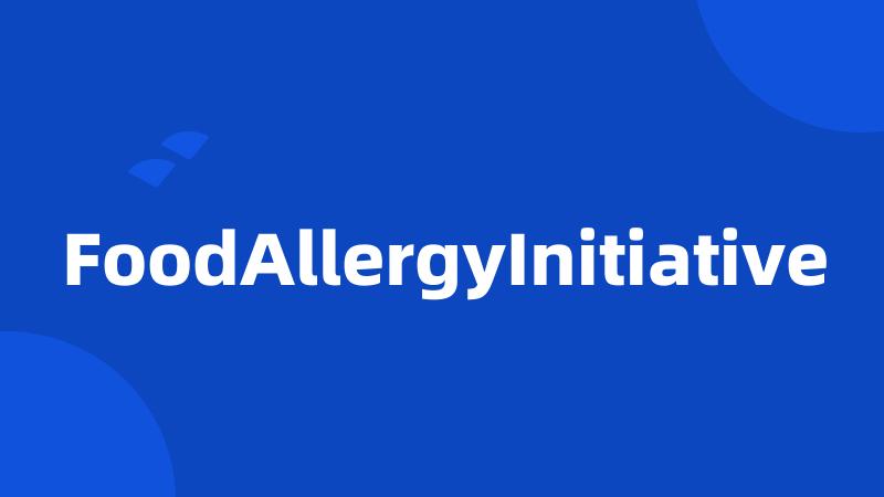 FoodAllergyInitiative