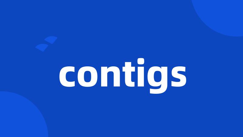 contigs