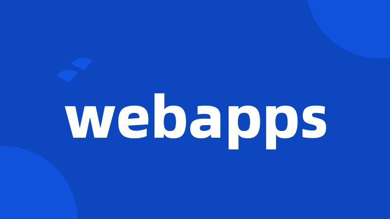 webapps