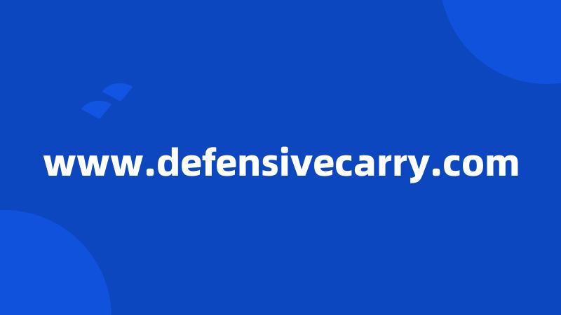 www.defensivecarry.com