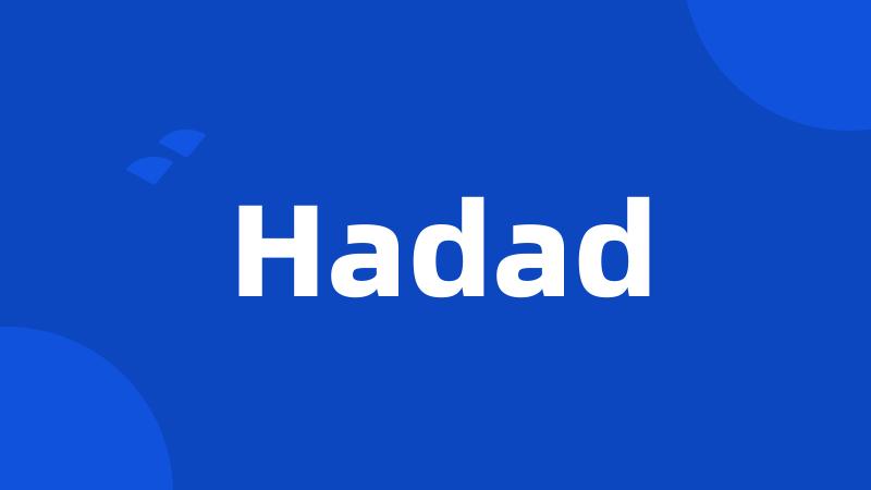 Hadad