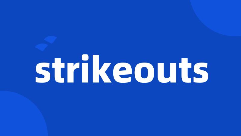 strikeouts