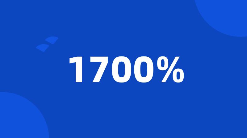 1700%