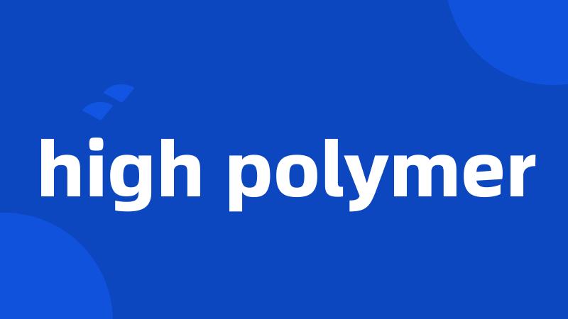 high polymer