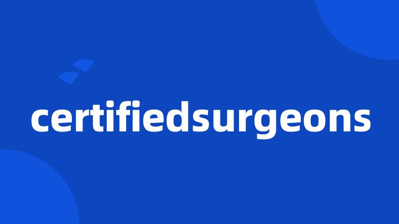 certifiedsurgeons