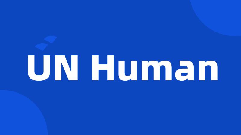 UN Human