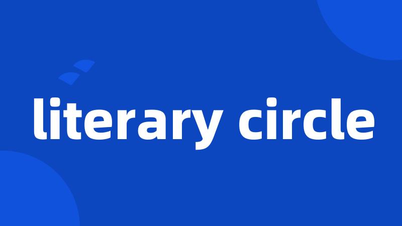 literary circle