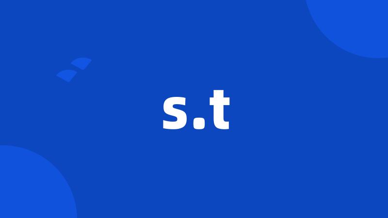 s.t