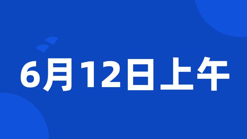 6月12日上午