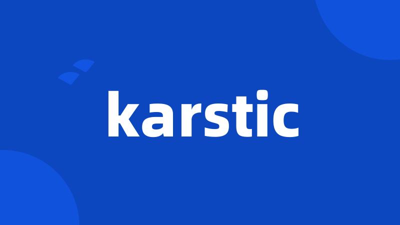 karstic