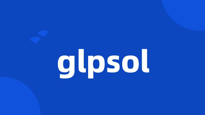 glpsol