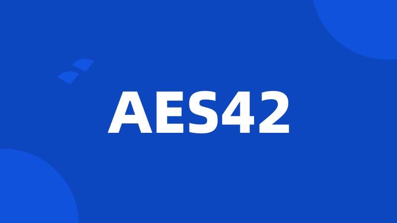 AES42