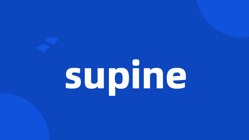 supine