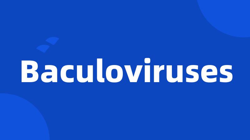 Baculoviruses