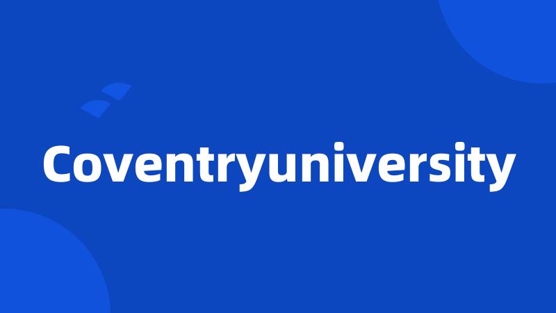 Coventryuniversity
