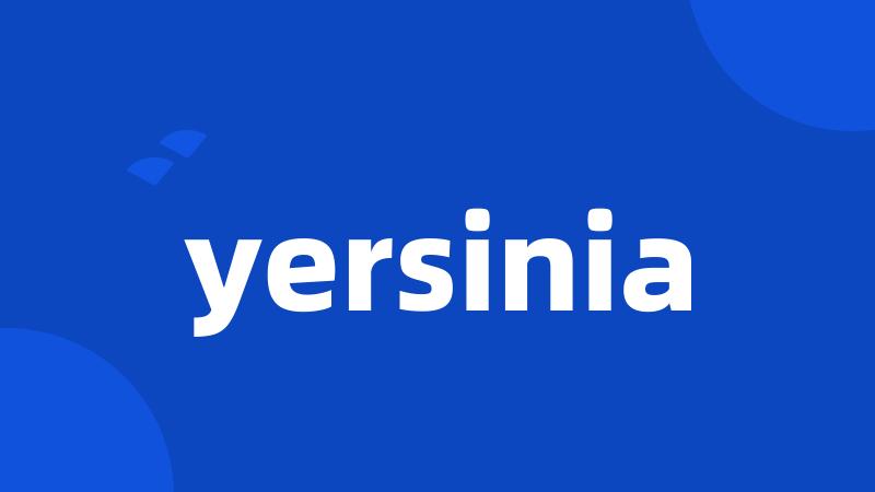 yersinia